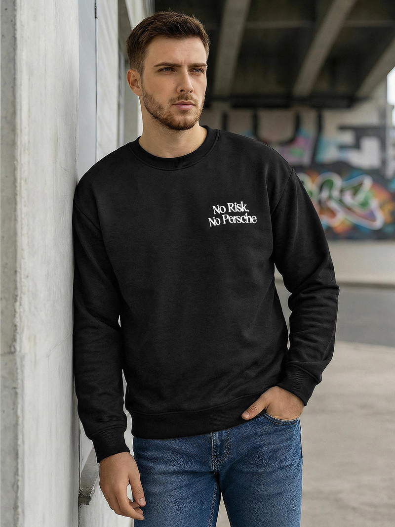 Мъжки суитшърт черен OZONEE JS/65B3918/3Z