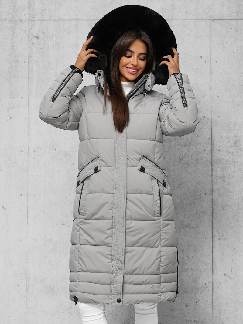 Дамско яке сива OZONEE O/W377