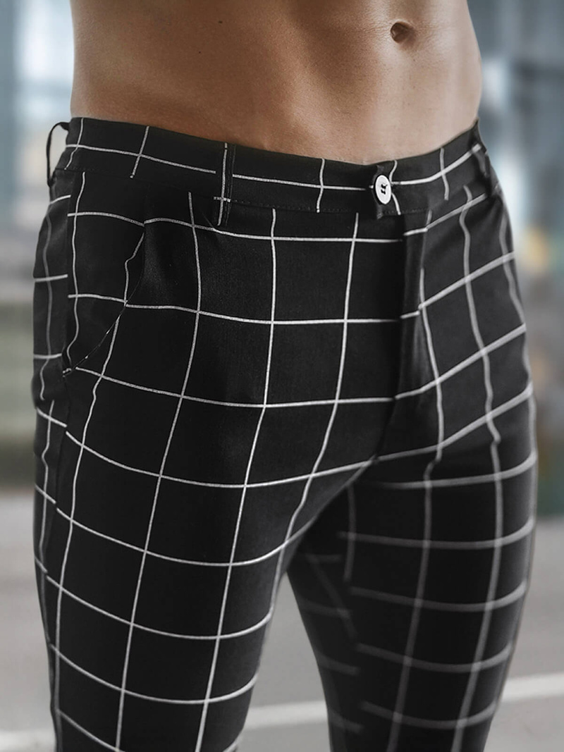 Мъжки панталони черни OZONEE O/P4009Z