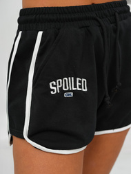 Дамски анцуг от две части черно-бял OZONEE JS/M58631AB