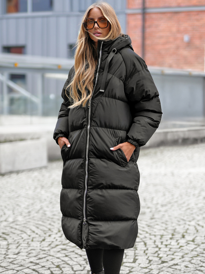 Дамско яке черно OZONEE JS/5M3163/392Z