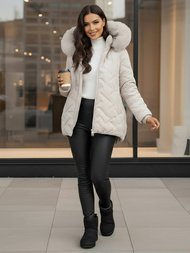 Дамско яке светлосива OZONEE JS/16M9296/280Z