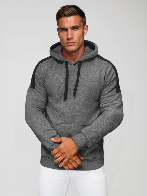 Мъжки суитшърт графитна OZONEE JS/8B1318/5Z