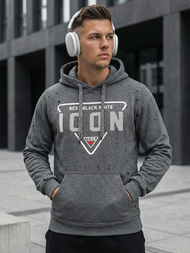 Мъжки суитшърт графитен OZONEE JS/8B1737/5