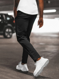 Мъжко долнище на анцуг черно B/18203022Z