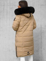 Дамско яке бежова OZONEE O/W377