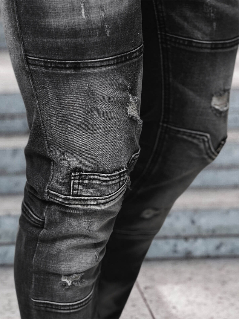 Мъжки дънки черни OZONEE NB/MP0155N