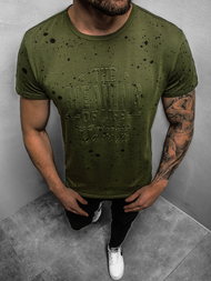 Мъжка тениска зелена OZONEE JS/SS11016Z