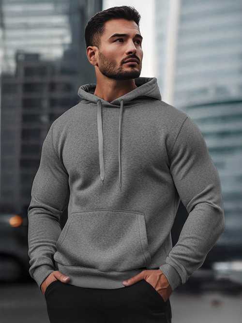 Мъжки суитшърт тъмносив OZONEE JS/2009Z