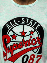 Мъжка тениска ментова OZONEE JS/KS2043