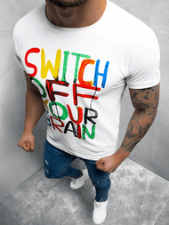 Мъжка тениска бяла OZONEE O/1181