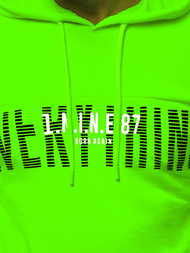 Мъжки суитшърт зелена неонов OZONEE MACH/3123