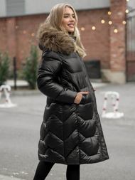 Дамско яке черно OZONEE O/5M3229/392Z