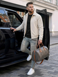 Мъжки дънки синьо OZONEE O/EM8886Z