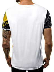 Мъжка тениска жълт OZONEE JS/SS10929