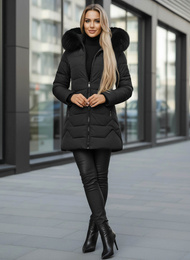 Дамско яке черно OZONEE JS/16M9121/392Z