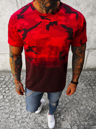 Мъжка тениска червен OZONEE JS/8T86/18