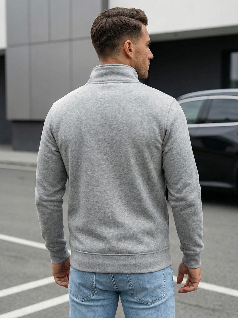 Мъжки суитшърт сив OZONEE JS/2002Z