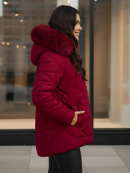 Дамско яке бордо OZONEE JS/16M9296/06Z