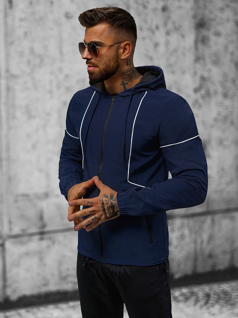 Мъжко яке тъмнсиня OZONEE JS/M10300