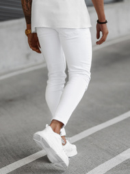 Мъжки дънки бяло OZONEE E/5348/01Z