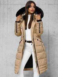 Дамско яке бежова OZONEE O/W377