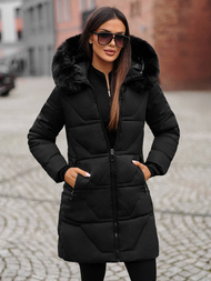 Дамско яке черно OZONEE JS/16M9099/392Z