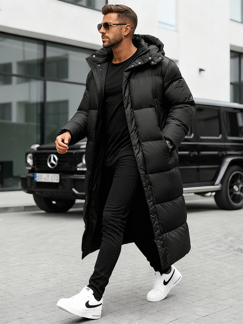 Мъжко яке черно OZONEE O/M3202Z