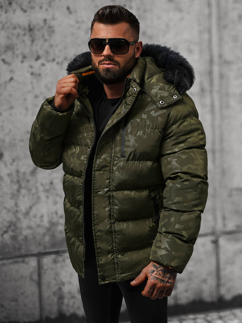 Мъжко яке зелена OZONEE JS/27M8109