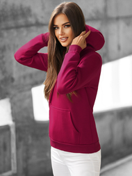 Дамски суичър бордо OZONEE JS/W02Z