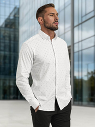 Мъжка риза бяла OZONEE V/V180