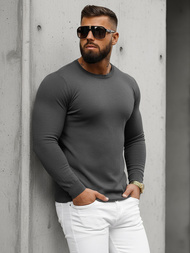 Мъжки пуловер графитен OZONEE NB/MMB602/3Z