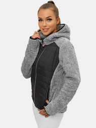 Дамско яке черна OZONEE JS/KSW7001