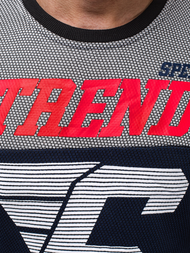 Мъжки суитшърт тъмнсиня OZONEE JS/DD752Z