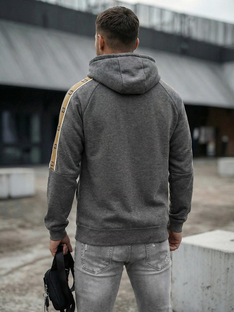 Мъжки суитшърт графитен OZONEE JS/8B1730/5Z