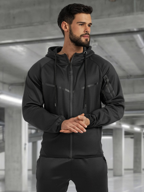 Мъжки спортен екип черен OZONEE JS/8C1966/3