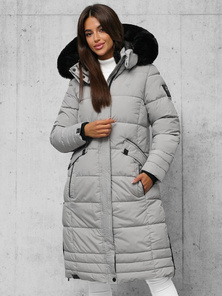 Дамско яке сива OZONEE O/W377