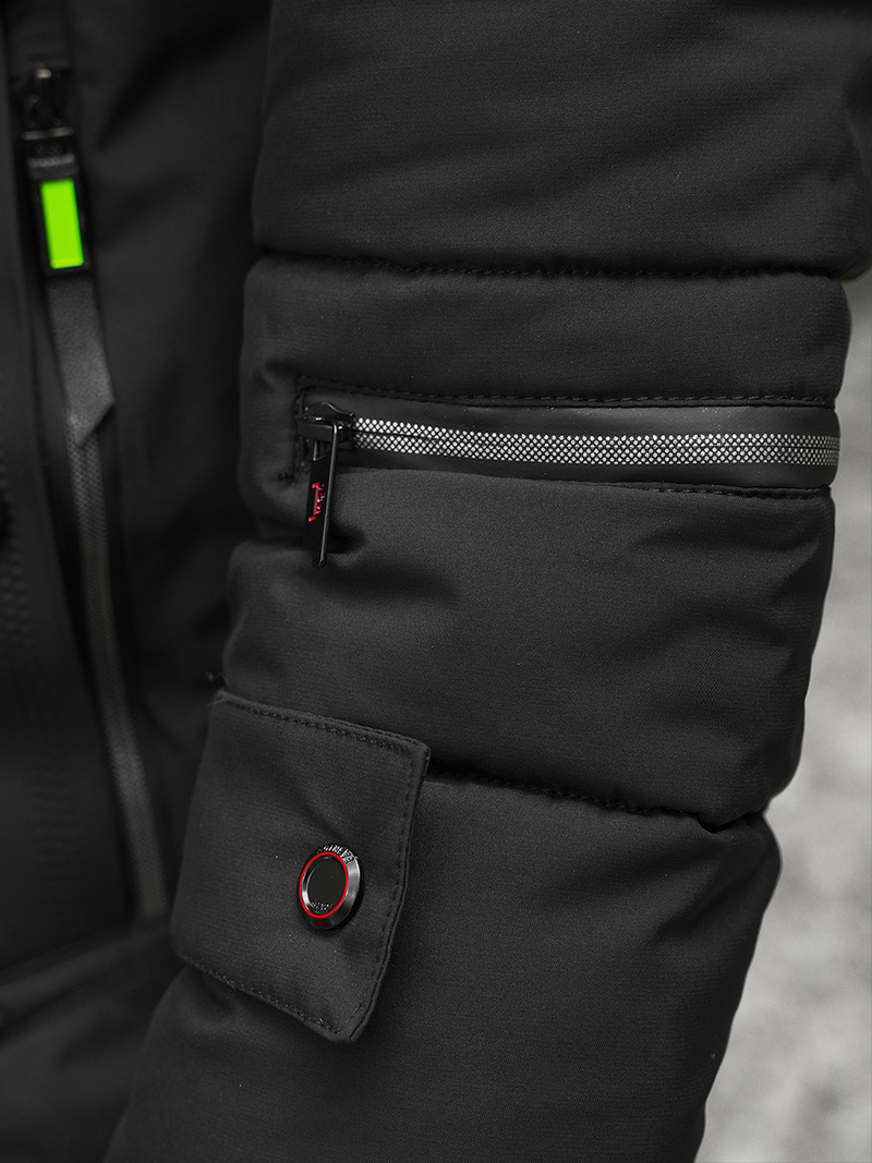 Зимно яке черно OZONEE JS/22M55/392