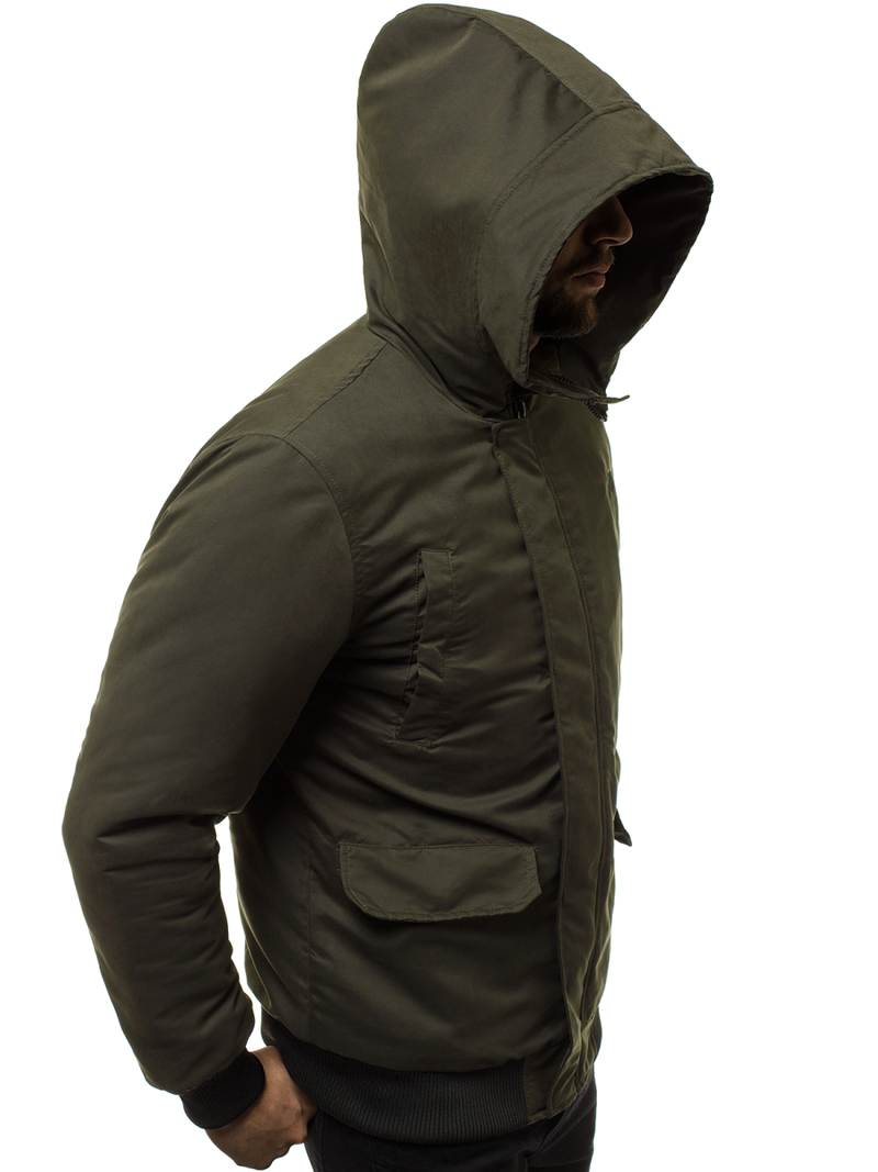 Мъжко яке тъмнозелена OZONEE JS/2019005