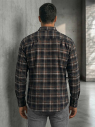 Мъжка риза тъмносиньо OZONEE V/V177Z