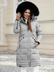 Дамско яке сива OZONEE O/W377Z