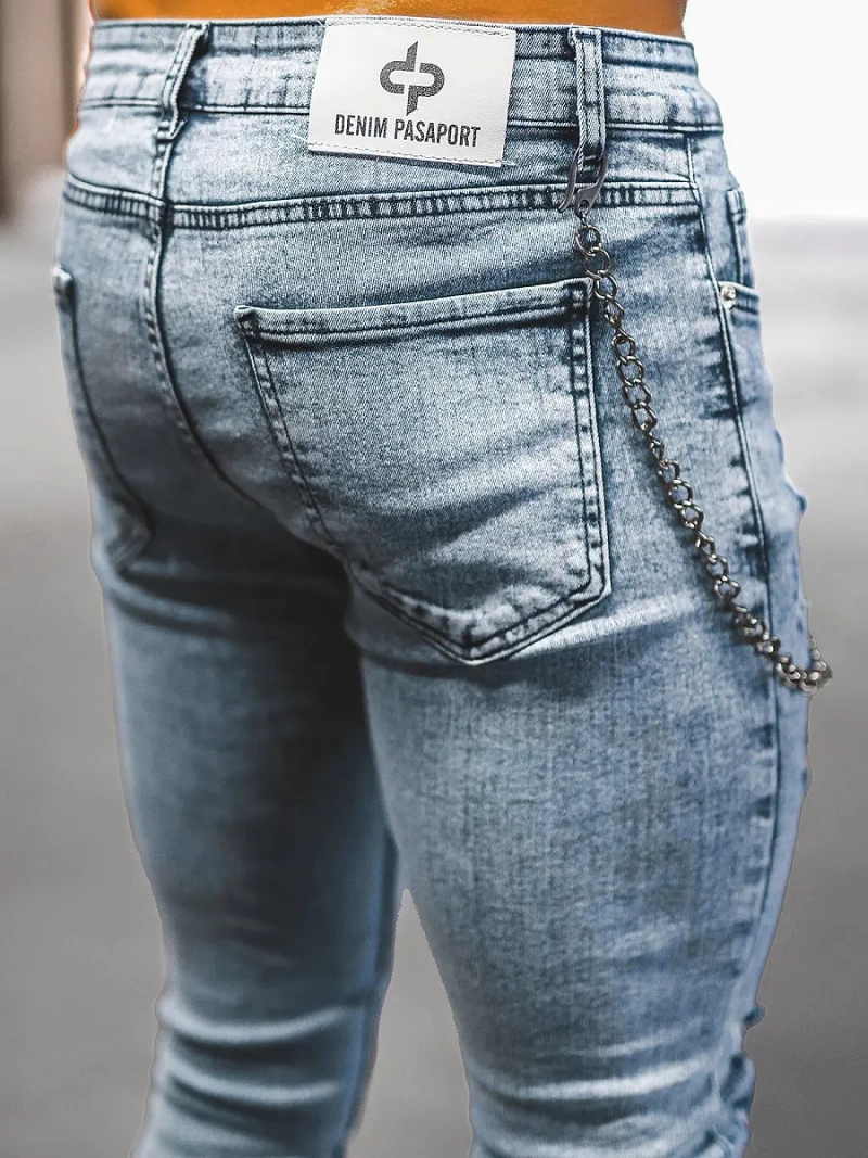 Мъжки дънки светлосиньо OZONEE DP/214