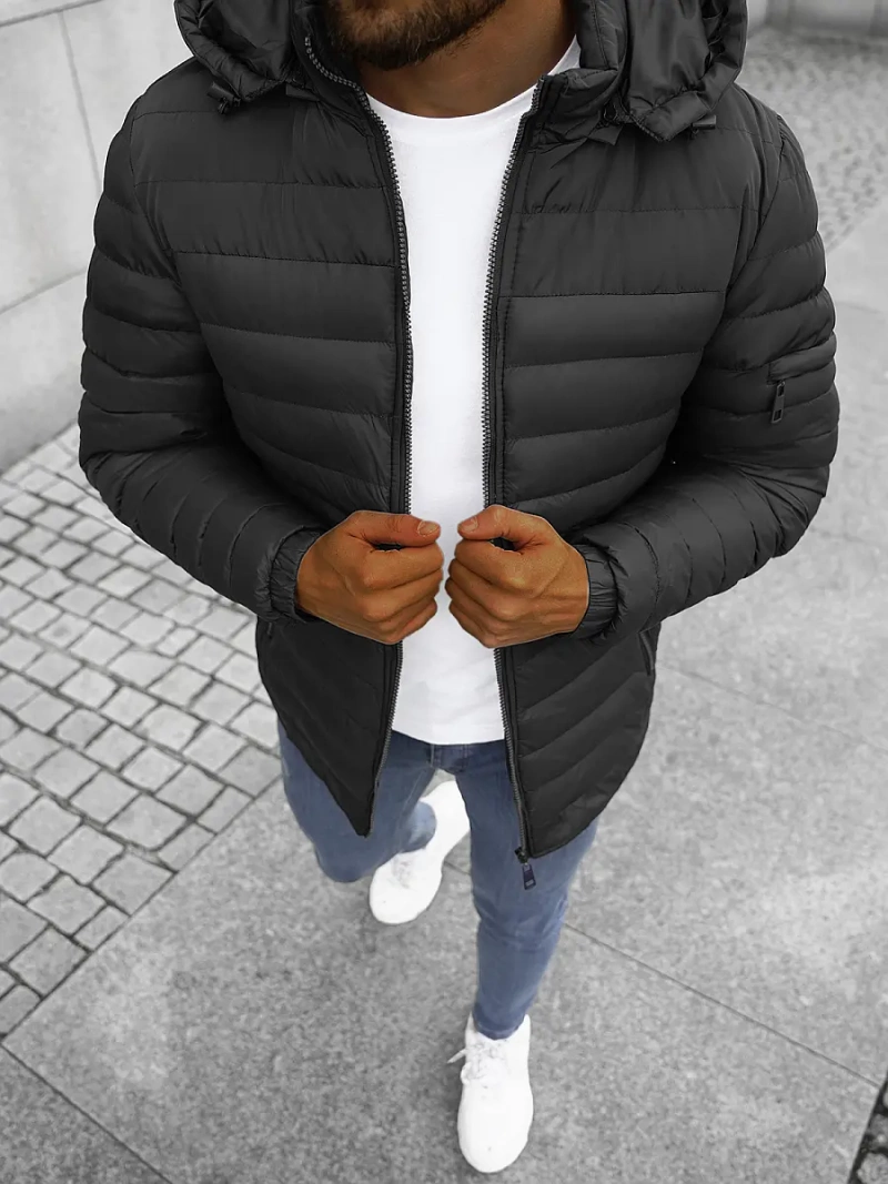 Мъжко яке черно OZONEE JS/M792/392