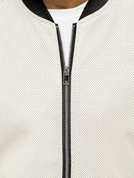 Мъжко яке бял OZONEE N/7110/8
