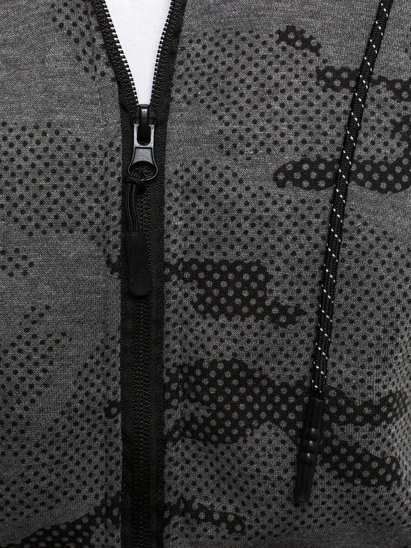 Мъжки суитшърт графитен OZONEE JS/DD131Z