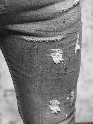 Мъжки дънки графитно OZONEE O/MB459