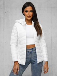 Дамско яке бял OZONEE JS/16M9238/281