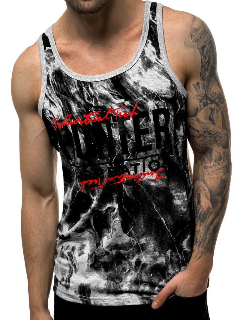 Мъжка тениска сива OZONEE JS/SS11033