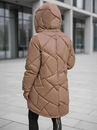 Дамско яке камел OZONEE JS/5M3189/84Z