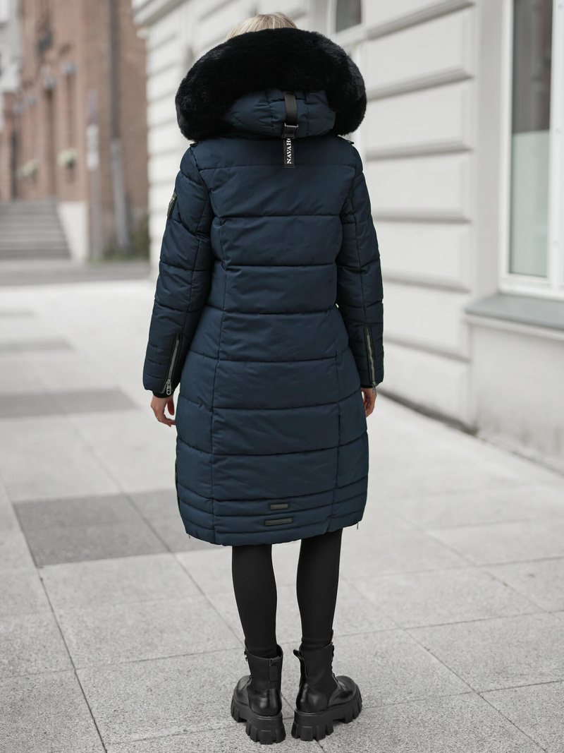 Дамско яке тъмносиньо OZONEE O/W377